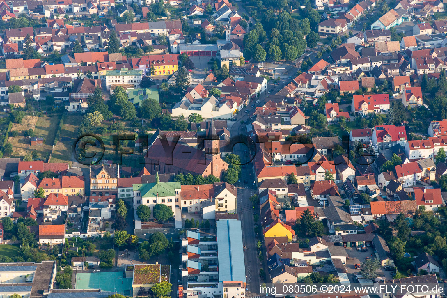 Church building St. Jodokus Kirche in Wiesental in the state Baden-Wurttemberg, Germany