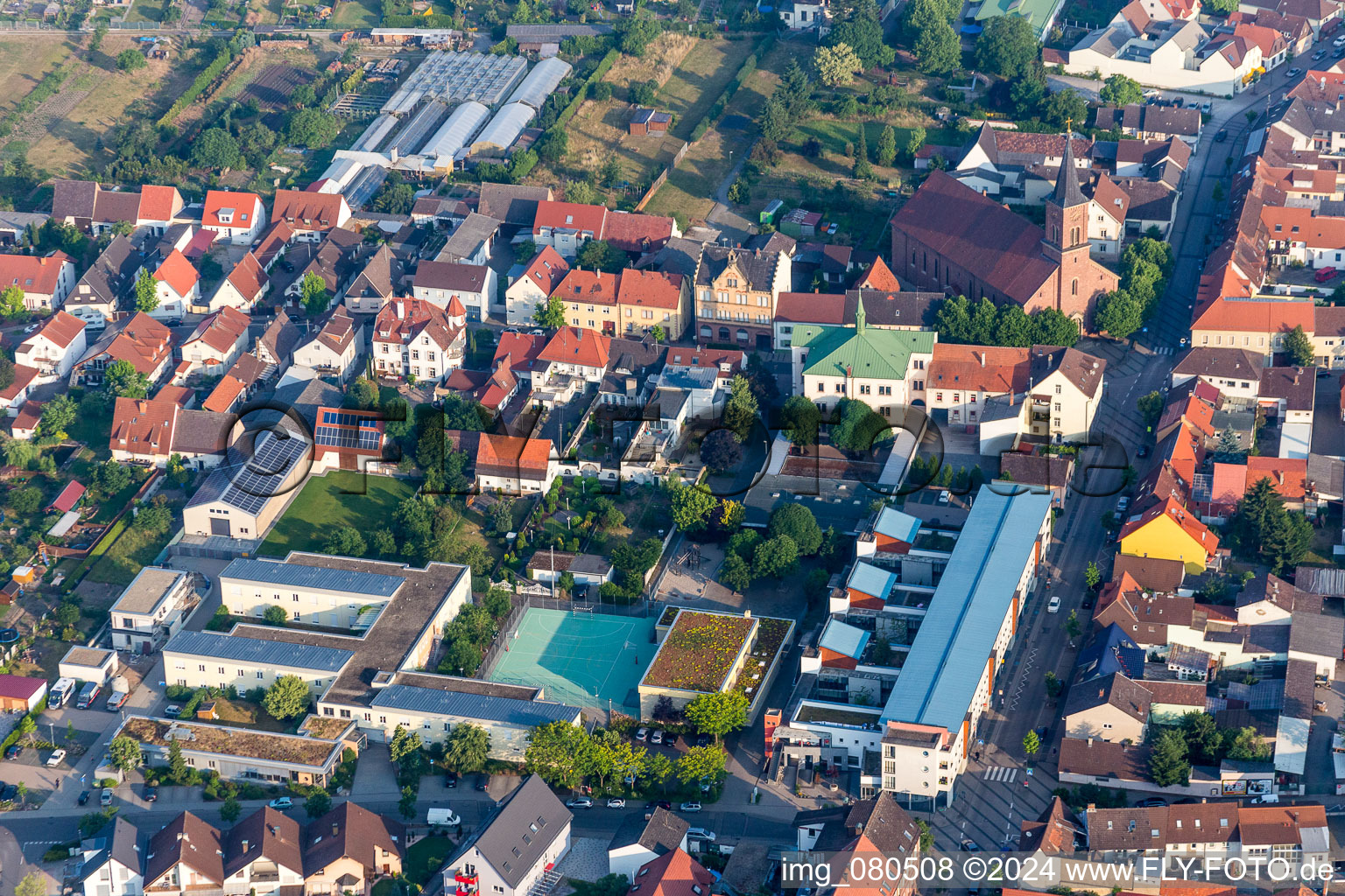 School building of the Bolandenschule in Wiesental in the state Baden-Wurttemberg, Germany