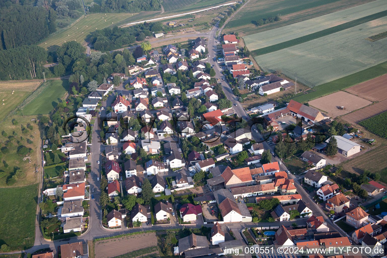 At the Lower Schlittberg in the district Mechtersheim in Römerberg in the state Rhineland-Palatinate, Germany