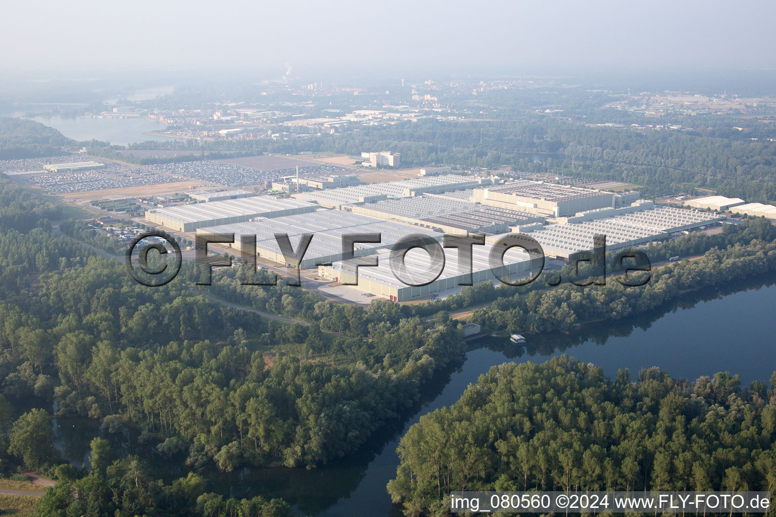 Green Island, Daimler AG Global Logistic Center in Germersheim in the state Rhineland-Palatinate, Germany