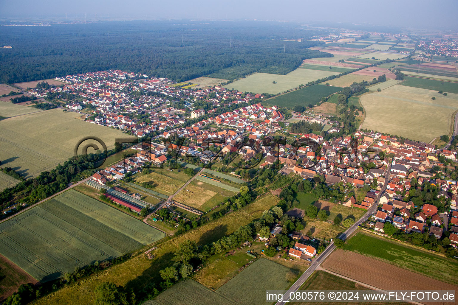 Village - View in Westheim in the state Rhineland-Palatinate, Germany