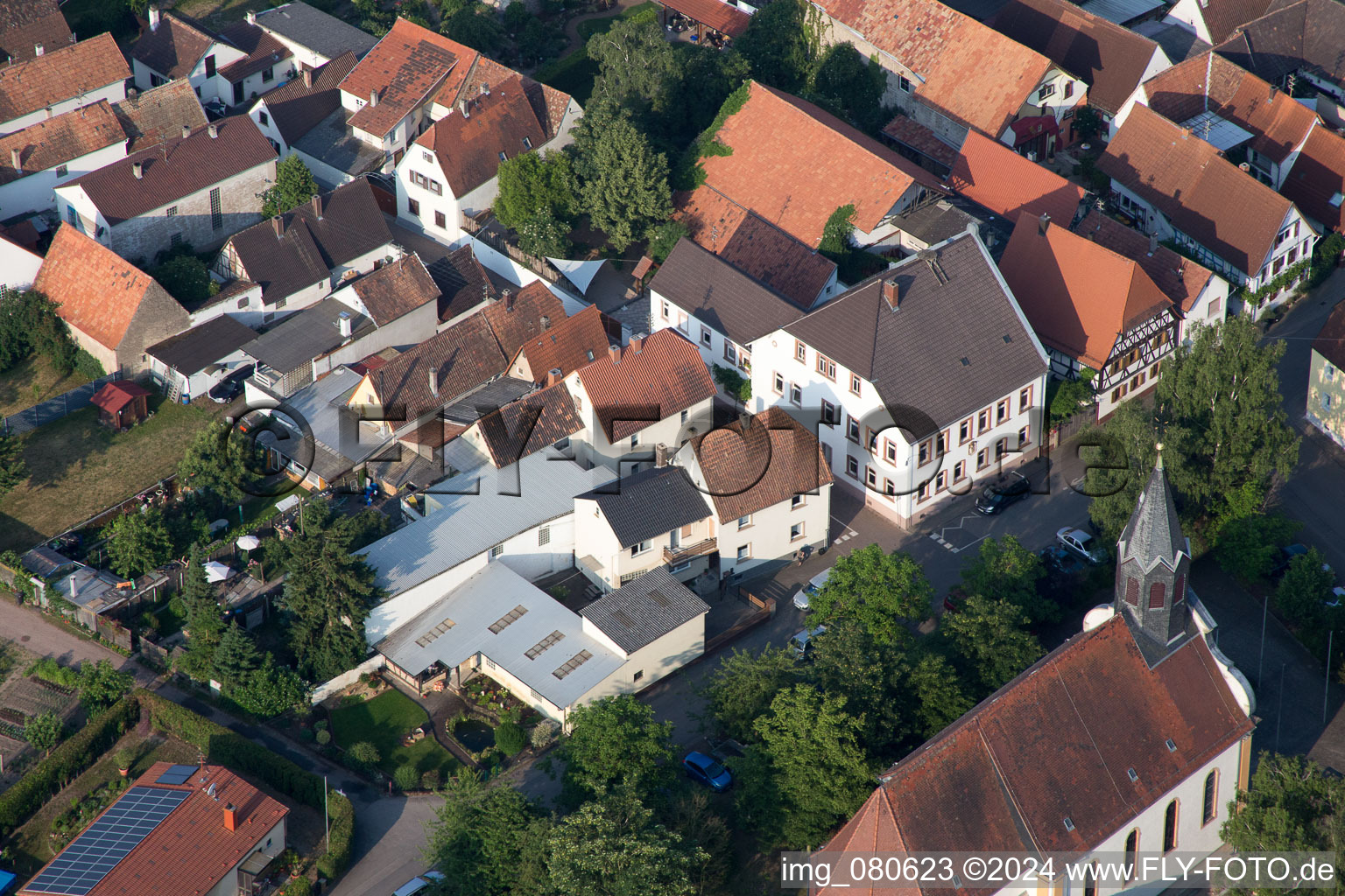 Zeiskam in the state Rhineland-Palatinate, Germany out of the air