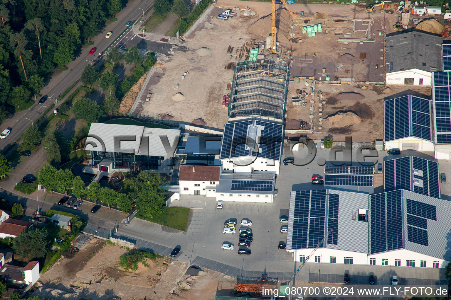 Hospital grounds of the rehabilitation center in Herxheim bei Landau (Pfalz) in the state Rhineland-Palatinate, Germany