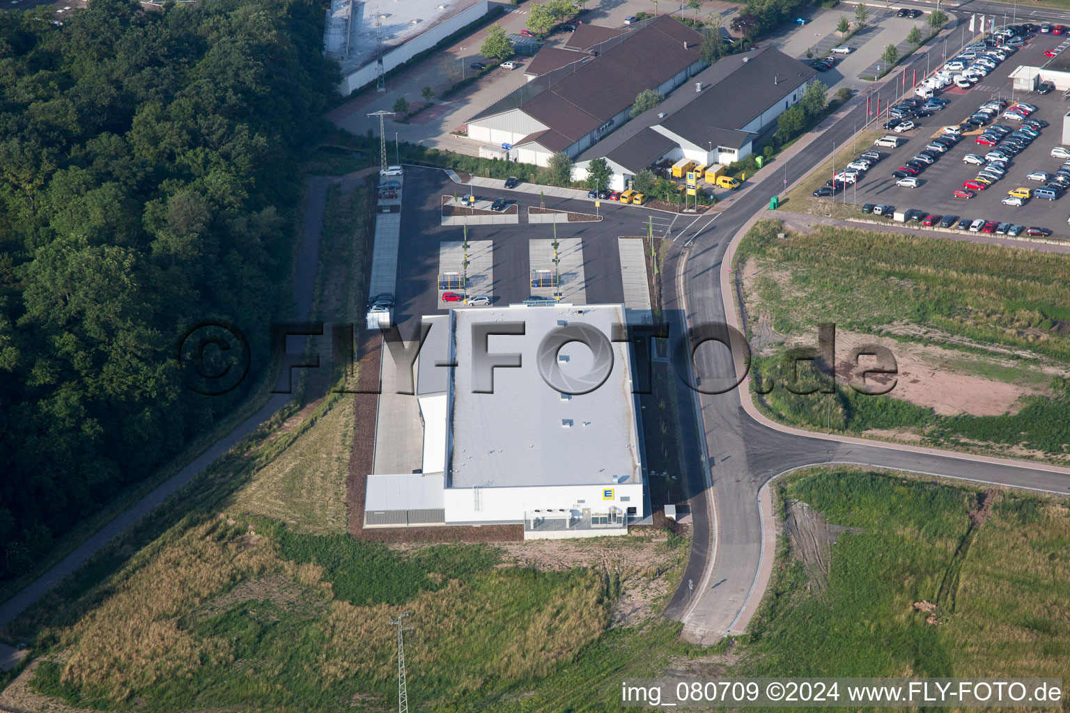 Oblique view of Kandel in the state Rhineland-Palatinate, Germany