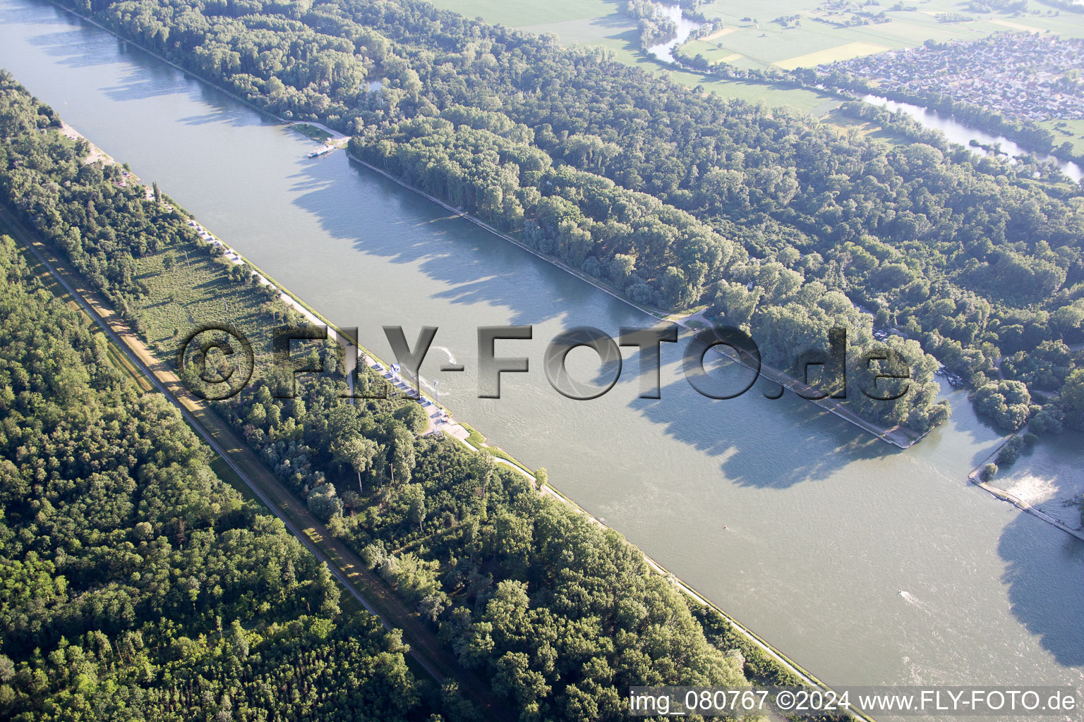 Leimersheim in the state Rhineland-Palatinate, Germany out of the air