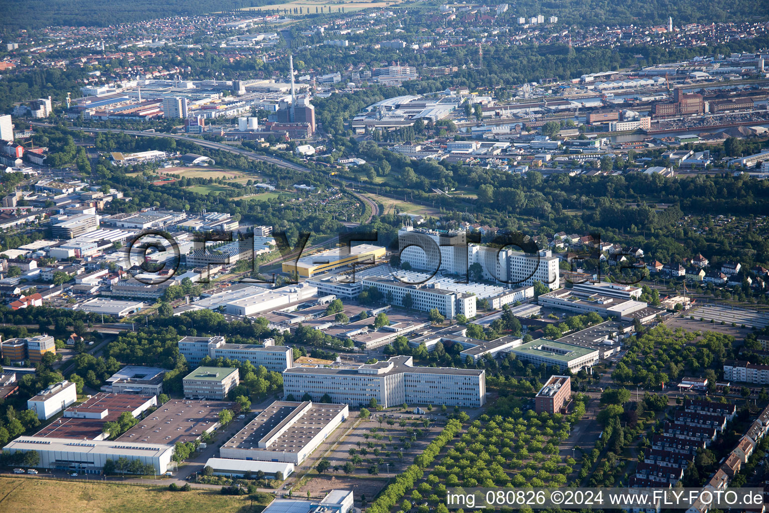 District Knielingen in Karlsruhe in the state Baden-Wuerttemberg, Germany