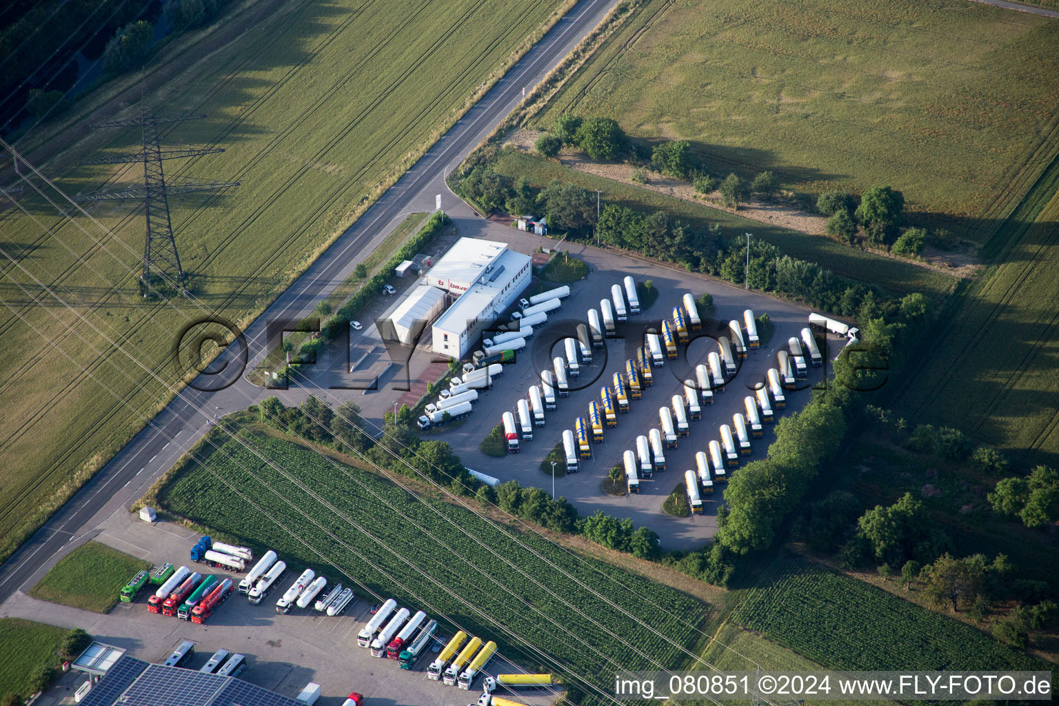 Maxau, Bayer Robert GmbH in the district Knielingen in Karlsruhe in the state Baden-Wuerttemberg, Germany