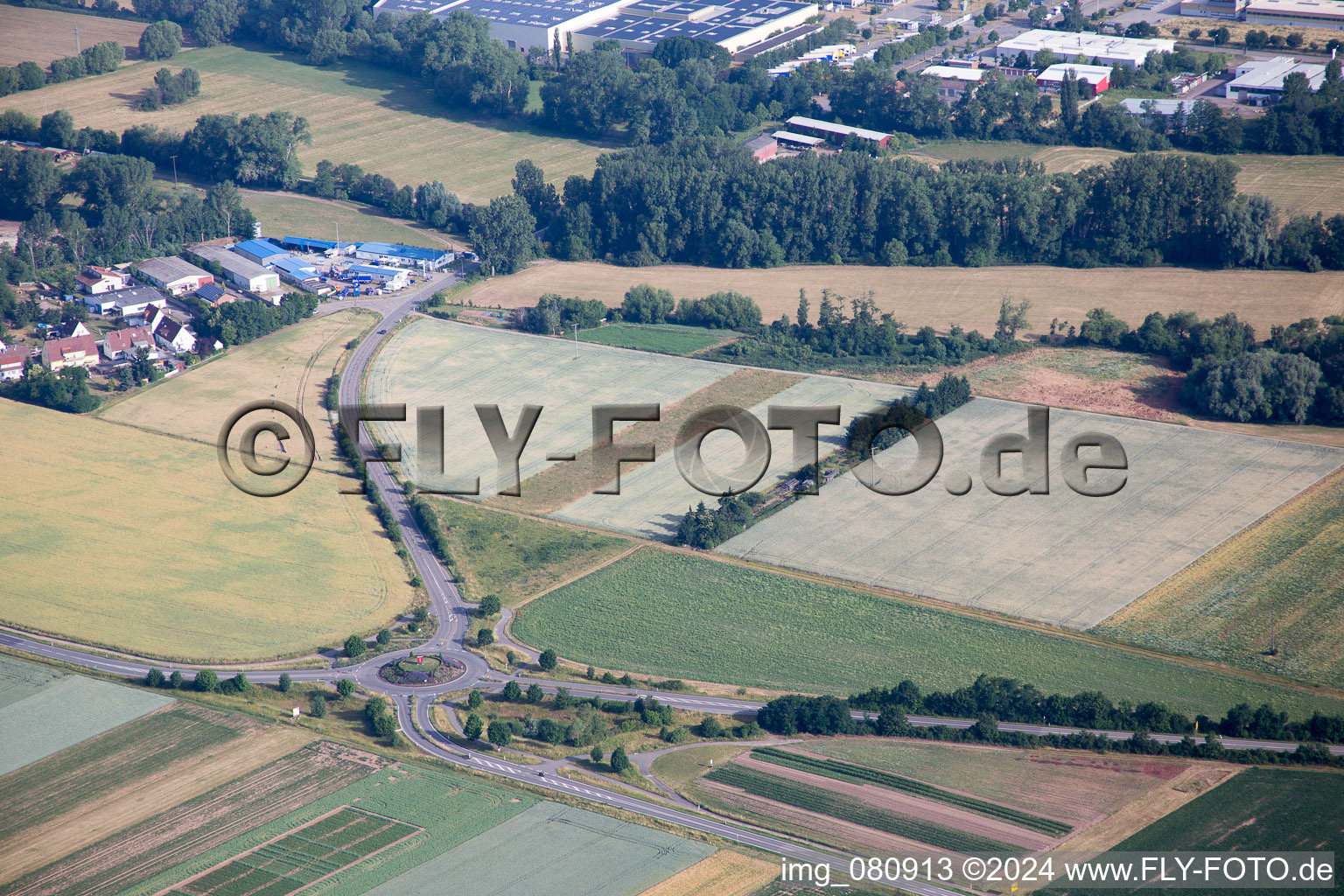 Aerial photograpy of Landau in der Pfalz in the state Rhineland-Palatinate, Germany