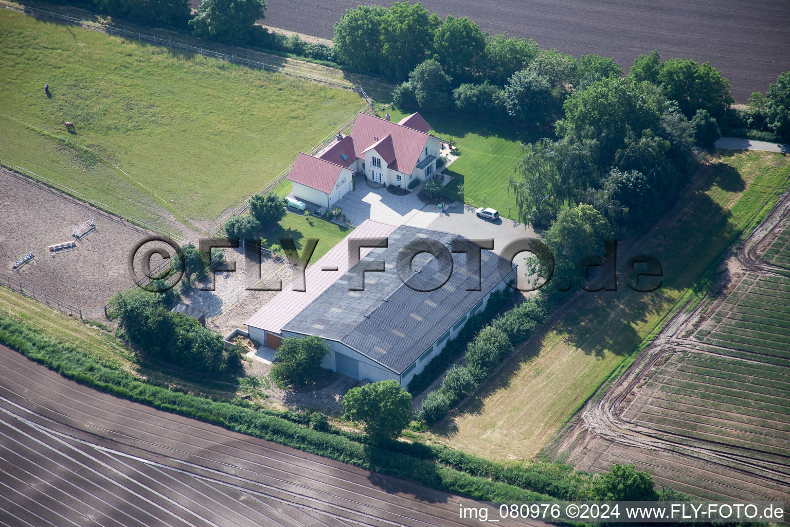 Zeiskam in the state Rhineland-Palatinate, Germany out of the air