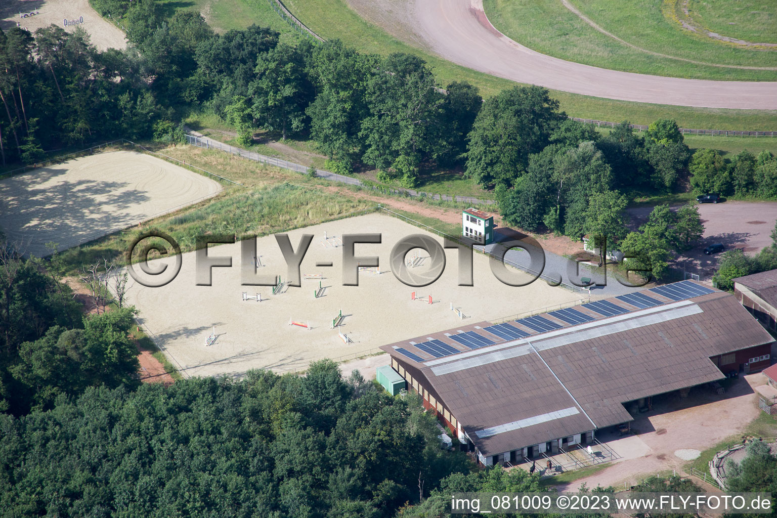 District Herxheim in Herxheim bei Landau/Pfalz in the state Rhineland-Palatinate, Germany from the drone perspective