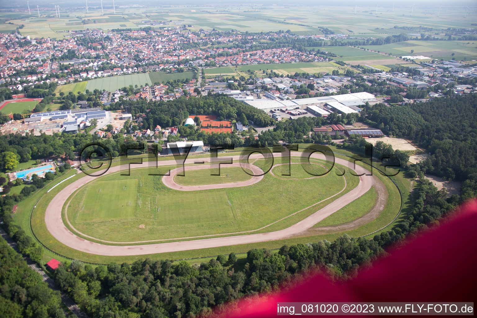 District Herxheim in Herxheim bei Landau in the state Rhineland-Palatinate, Germany out of the air