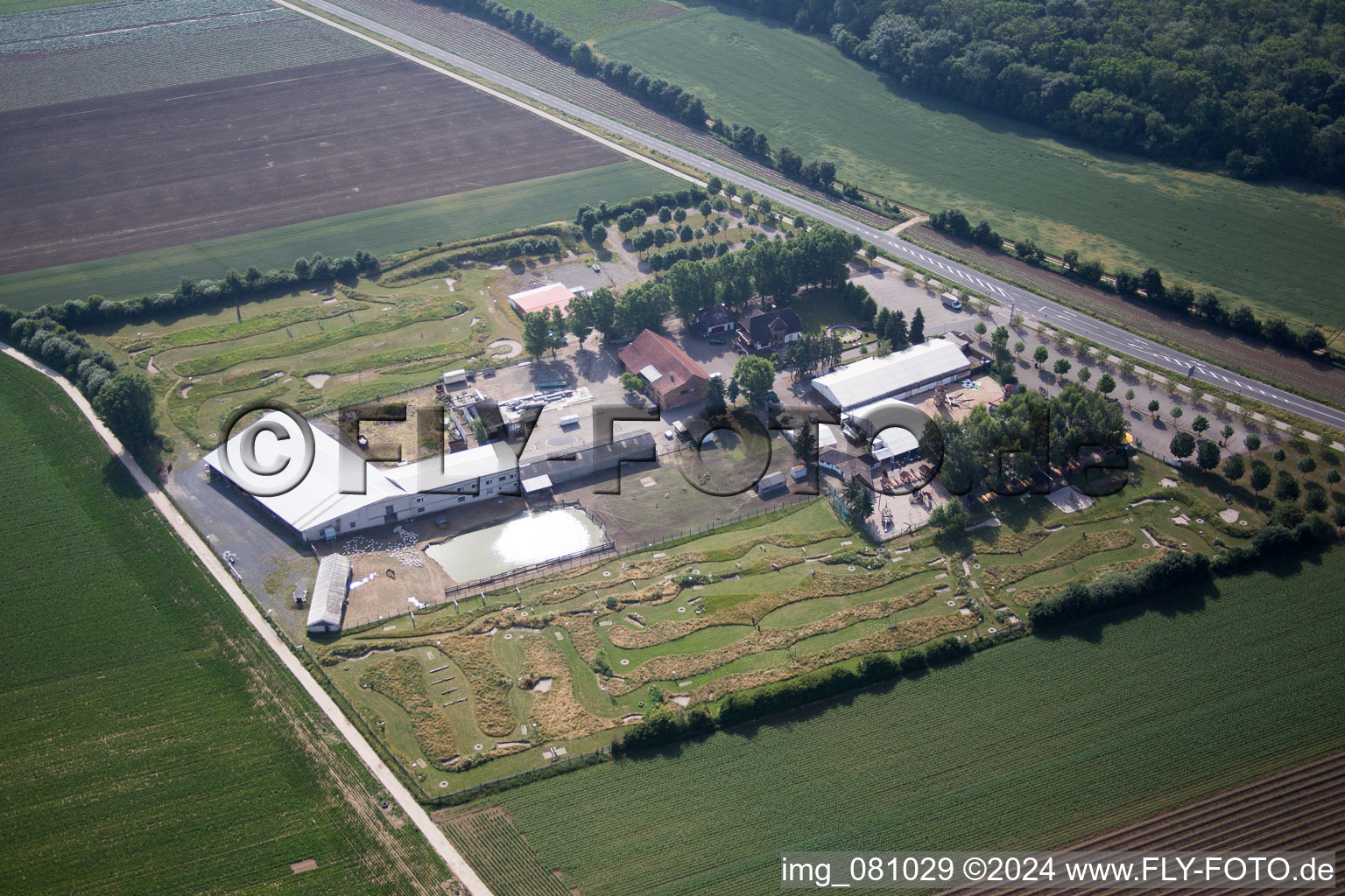 Kandel in the state Rhineland-Palatinate, Germany seen from a drone