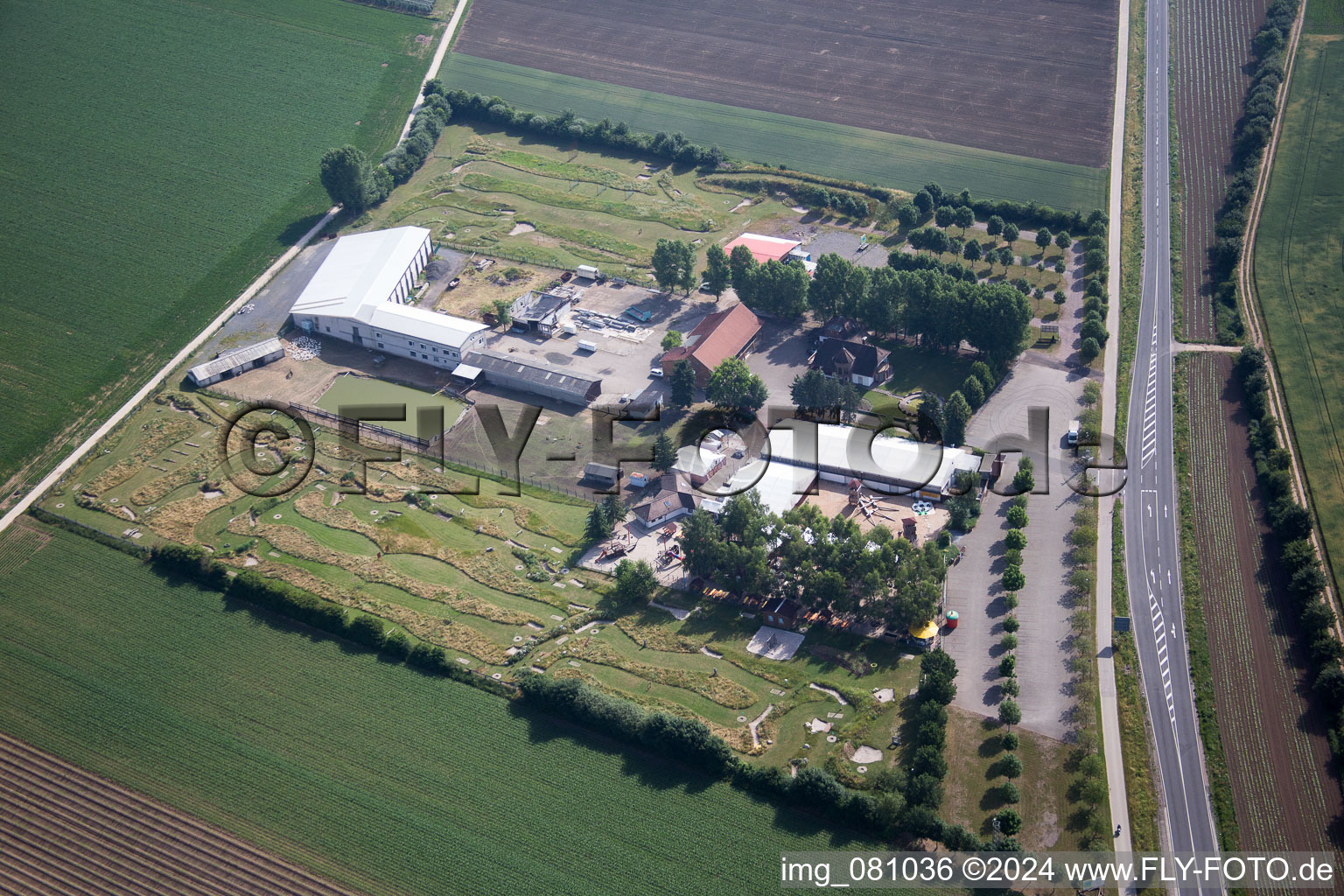 Oblique view of Kandel in the state Rhineland-Palatinate, Germany