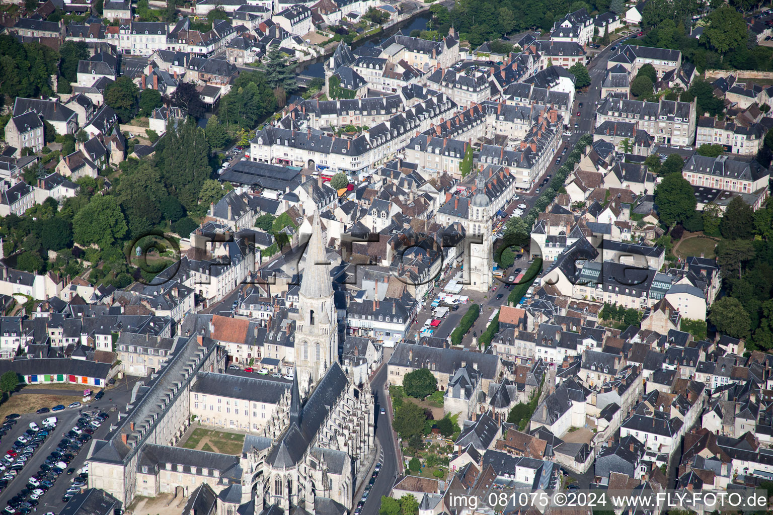 Vendôme in the state Loir et Cher, France out of the air