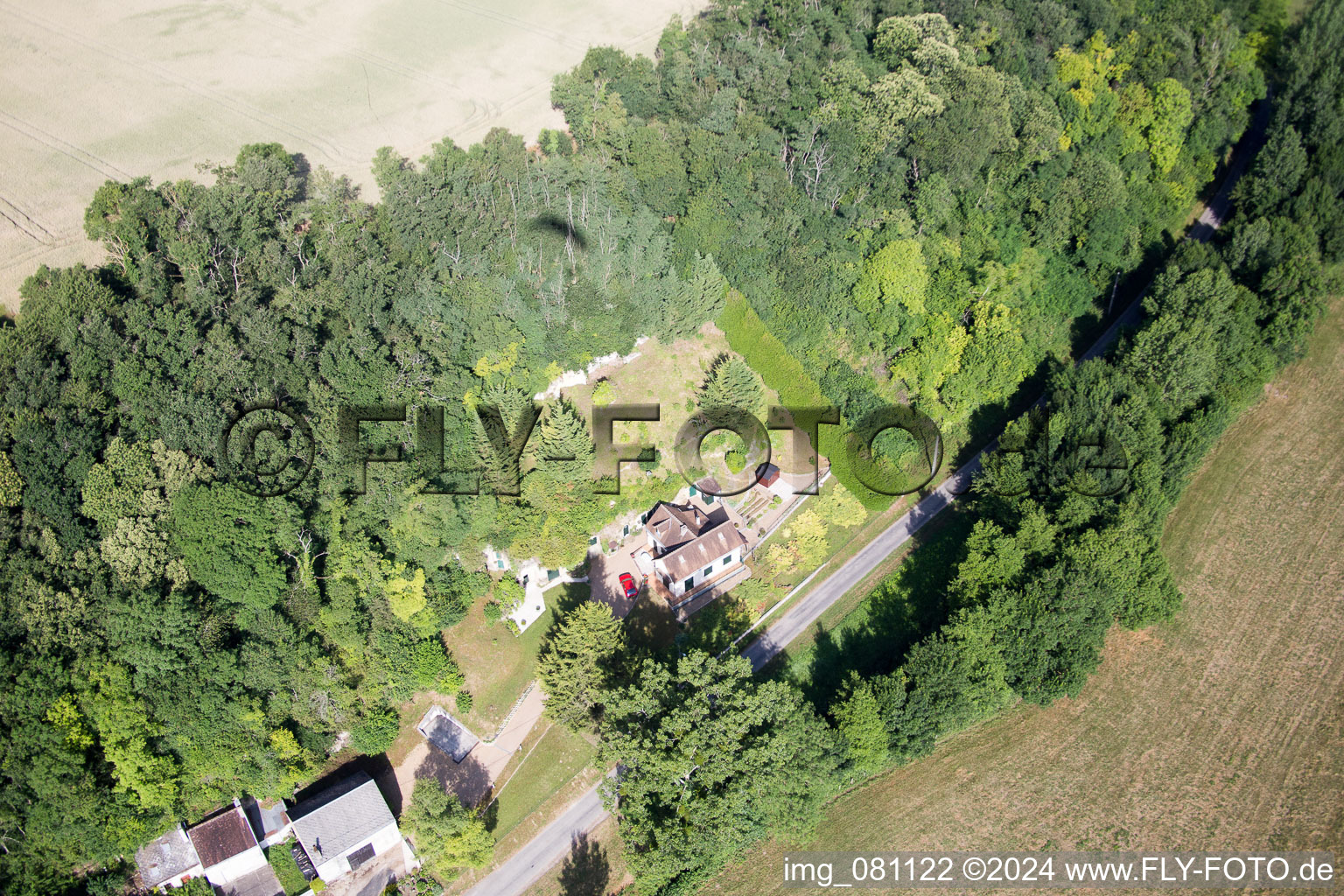 Oblique view of Saint-Rimay in the state Loir et Cher, France