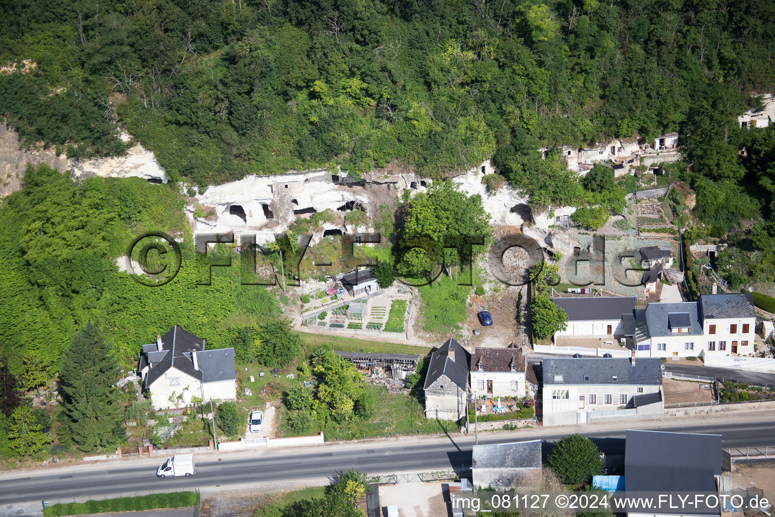 Saint-Rimay in the state Loir et Cher, France out of the air