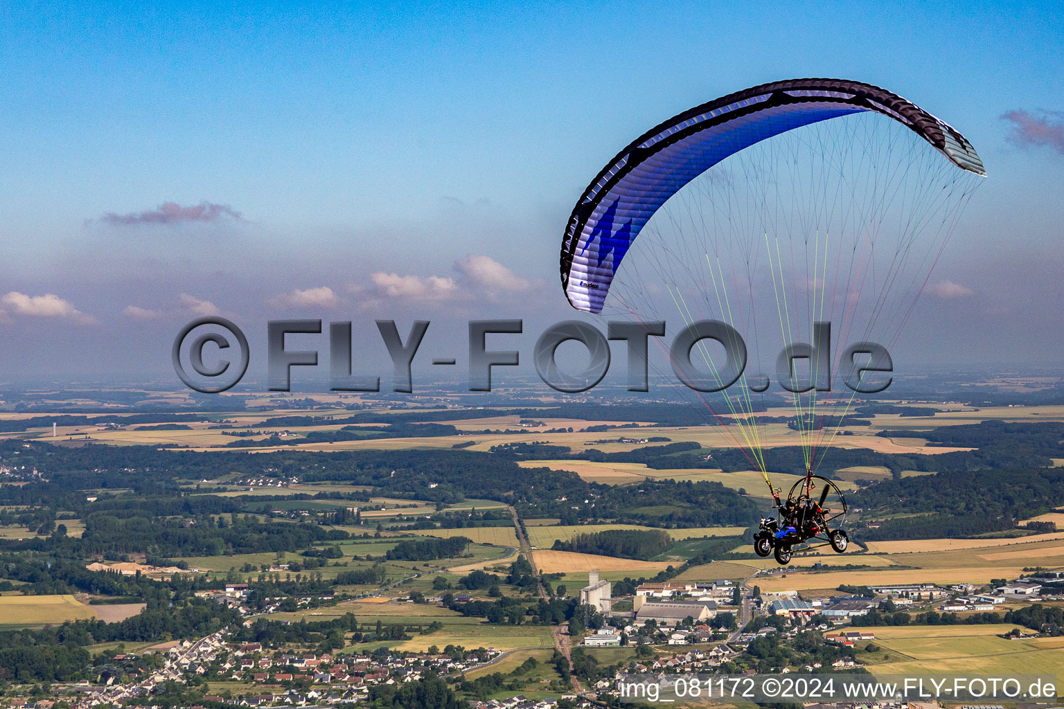 Lavardin in the state Loir et Cher, France from above