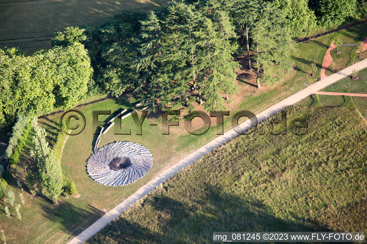 Drone image of Chaumont-sur-Loire in the state Loir et Cher, France
