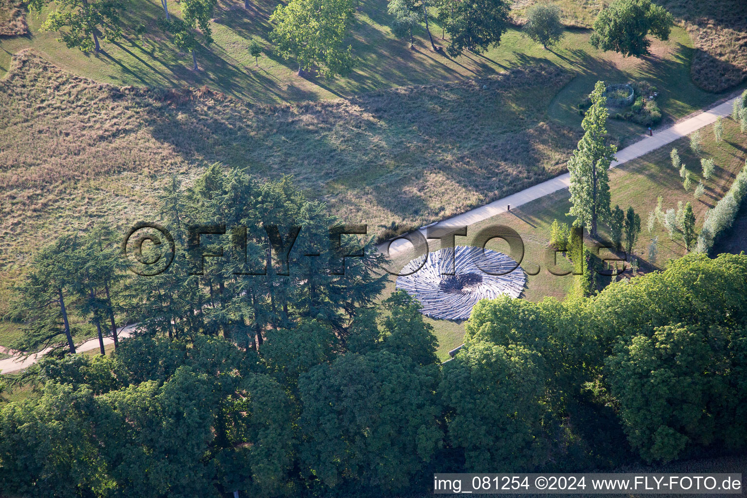 Aerial photograpy of Chaumont-sur-Loire in the state Loir et Cher, France