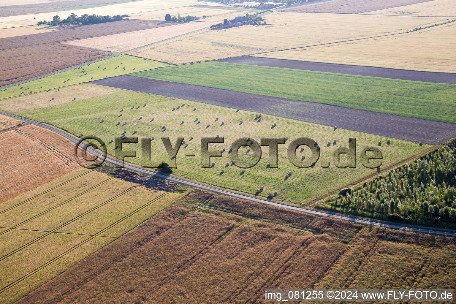 Oblique view of Chaumont-sur-Loire in the state Loir et Cher, France