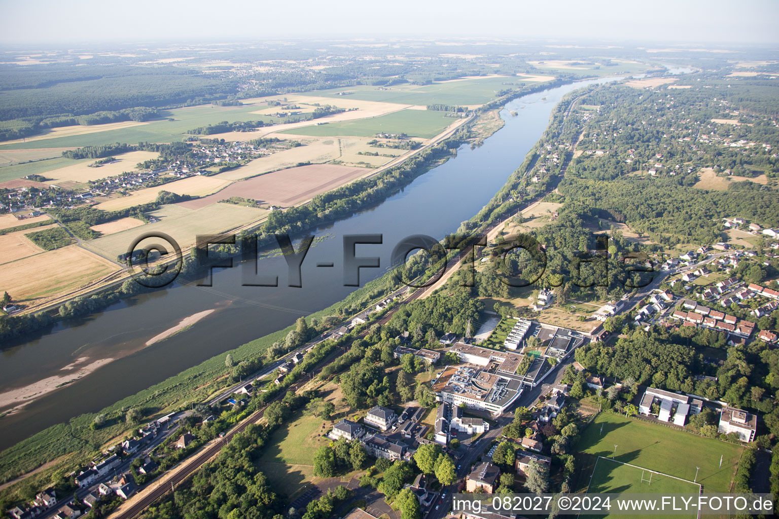 Drone image of Blois in the state Loir et Cher, France