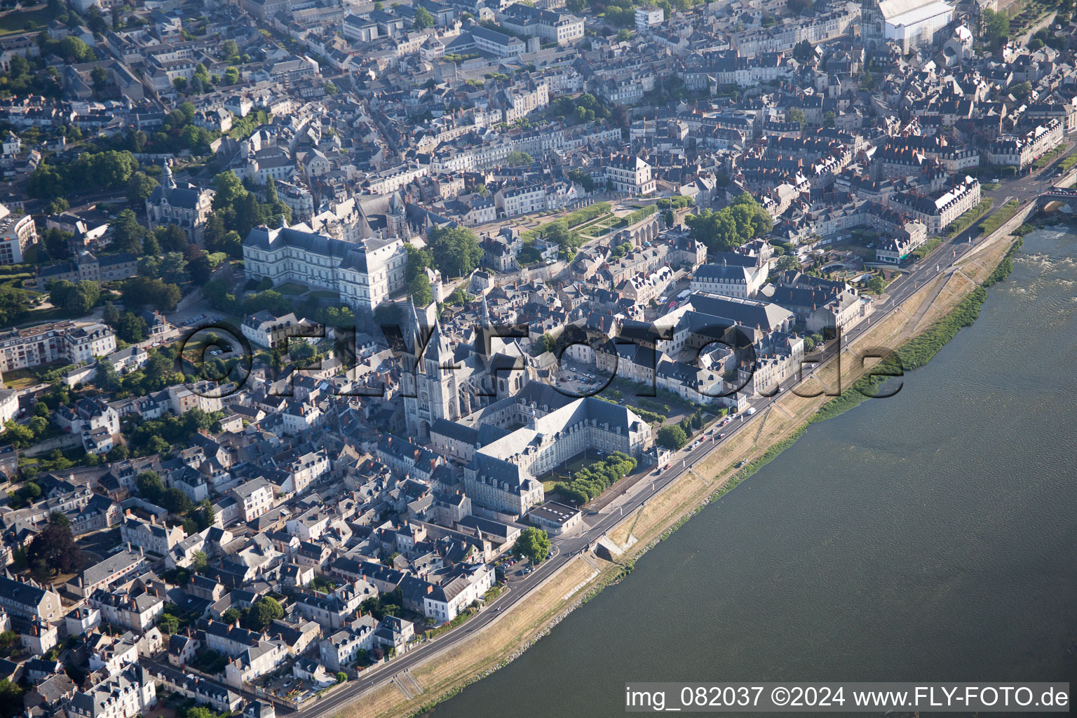 Blois in the state Loir et Cher, France out of the air