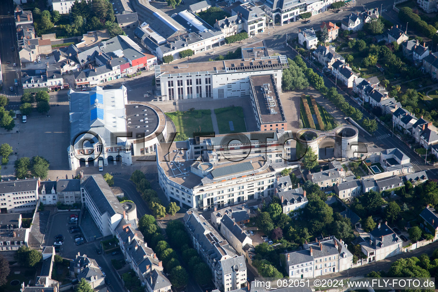 Blois in the state Loir et Cher, France out of the air