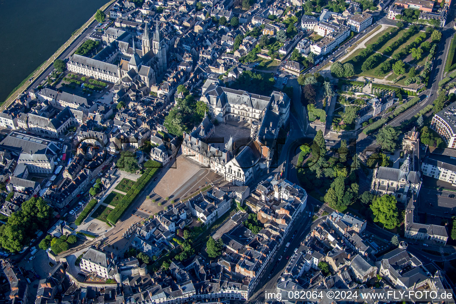 Castle Blois - Chateau Royal de Blois and the art museum in Blois in Centre-Val de Loire, France