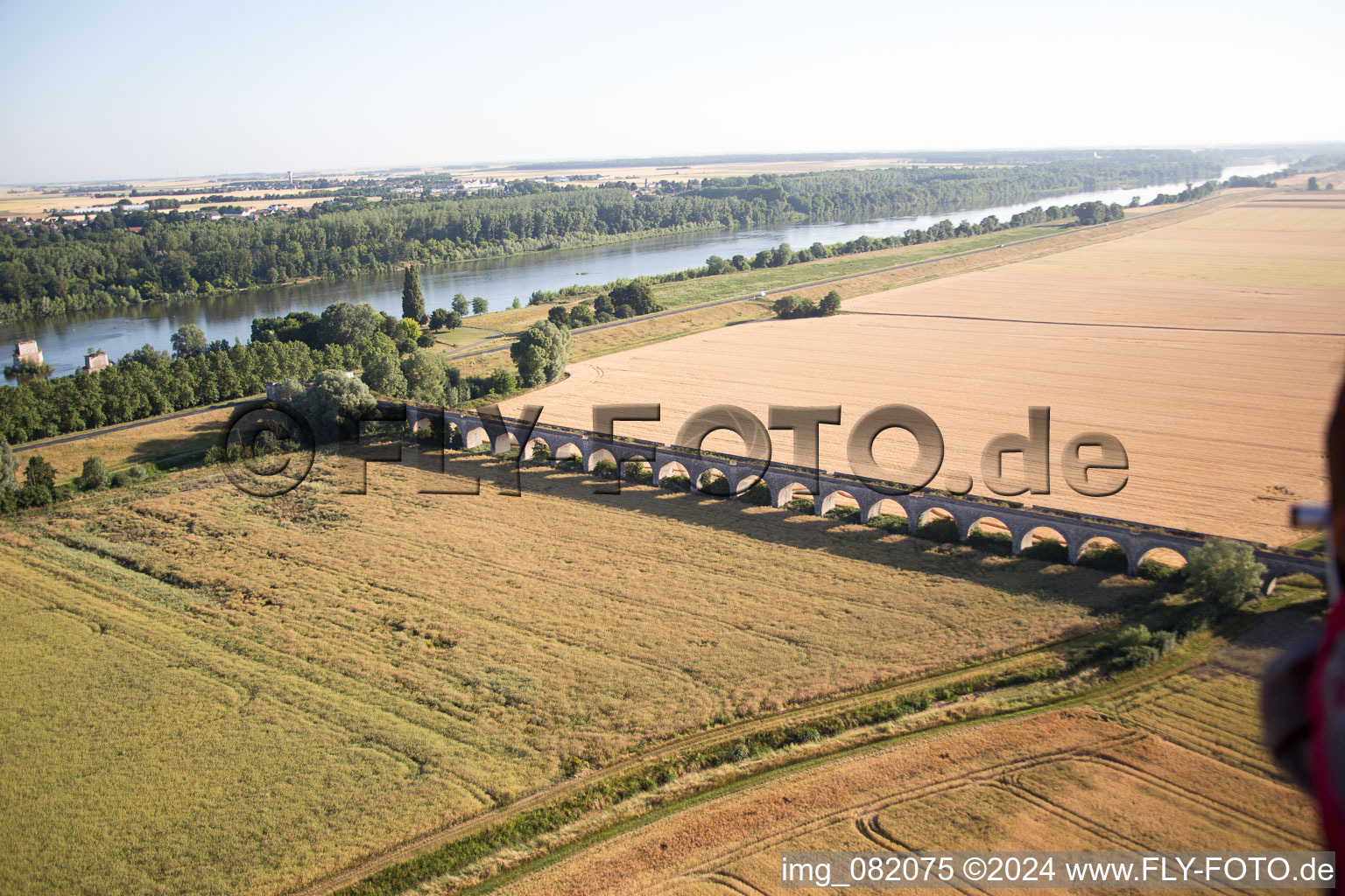 Oblique view of Viaduct at Vineuil/Loire in Vineuil in the state Loir et Cher, France