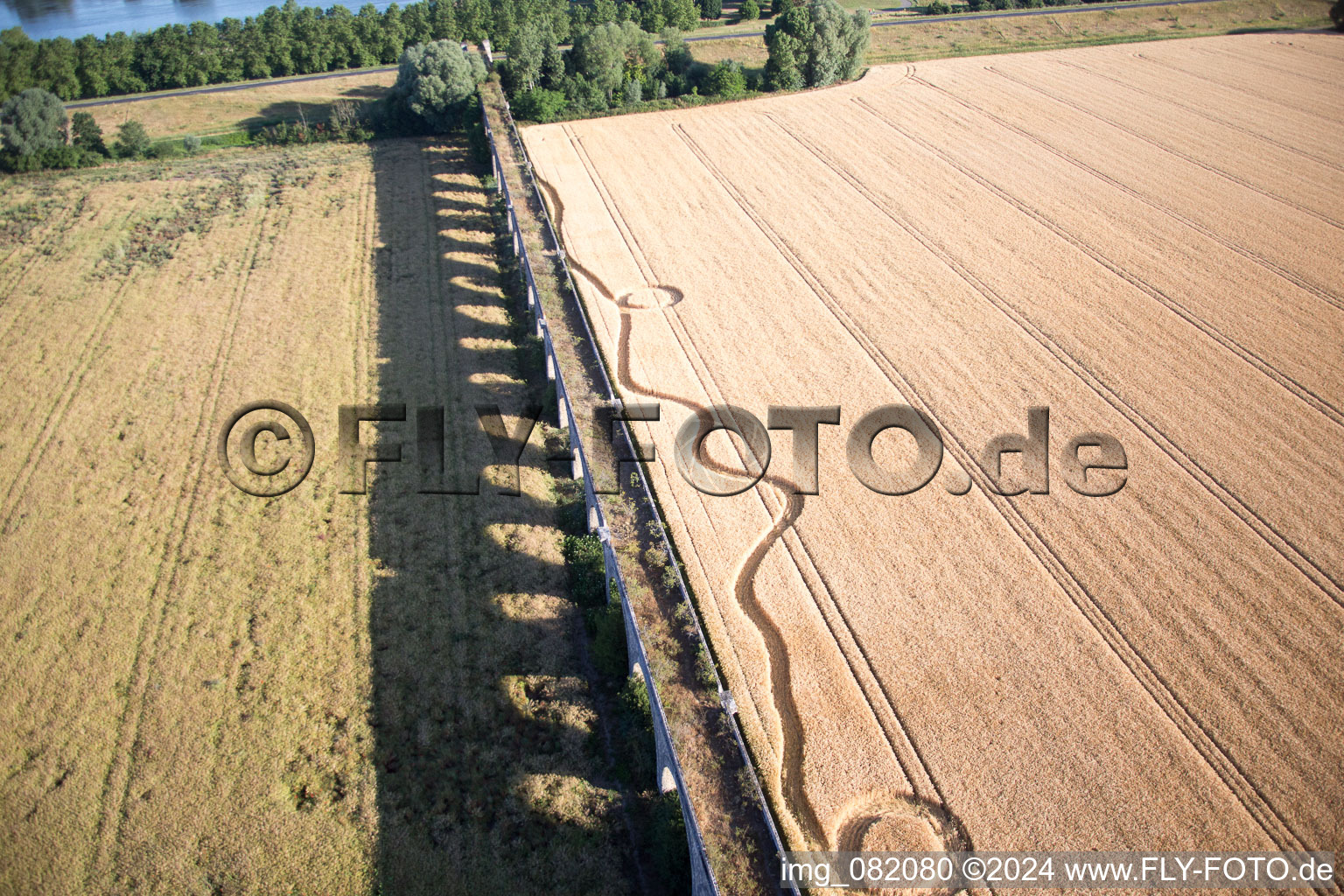 Bird's eye view of Viaduct at Vineuil/Loire in Vineuil in the state Loir et Cher, France