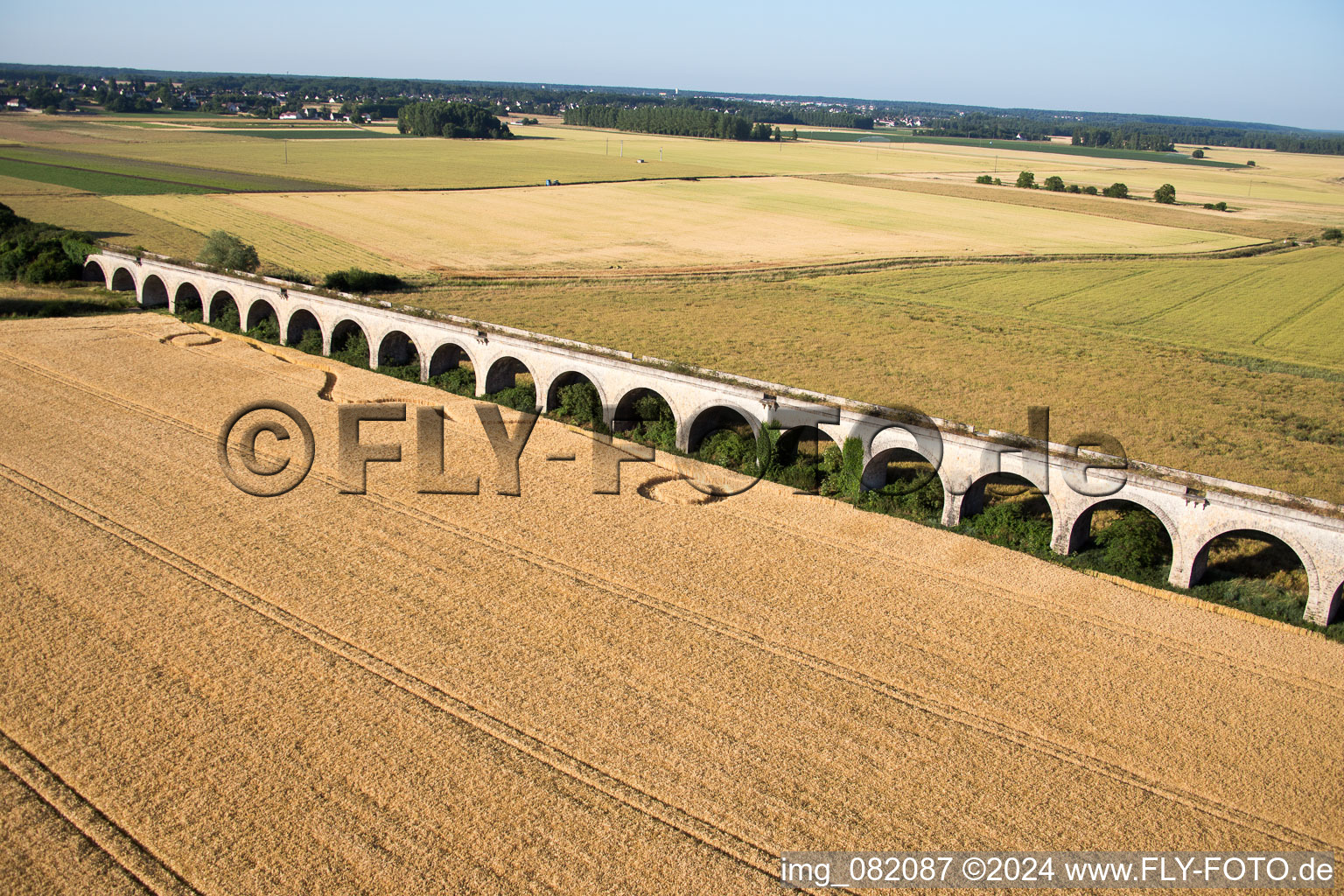 Vineuil in the state Loir et Cher, France out of the air