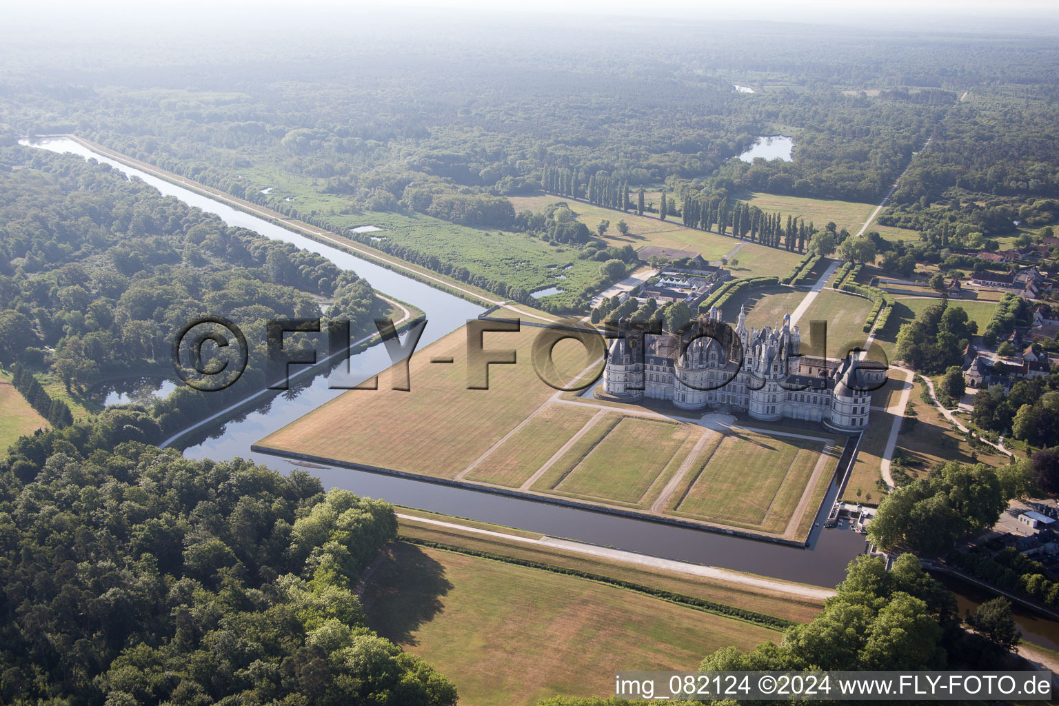 Chambord in the state Loir et Cher, France out of the air