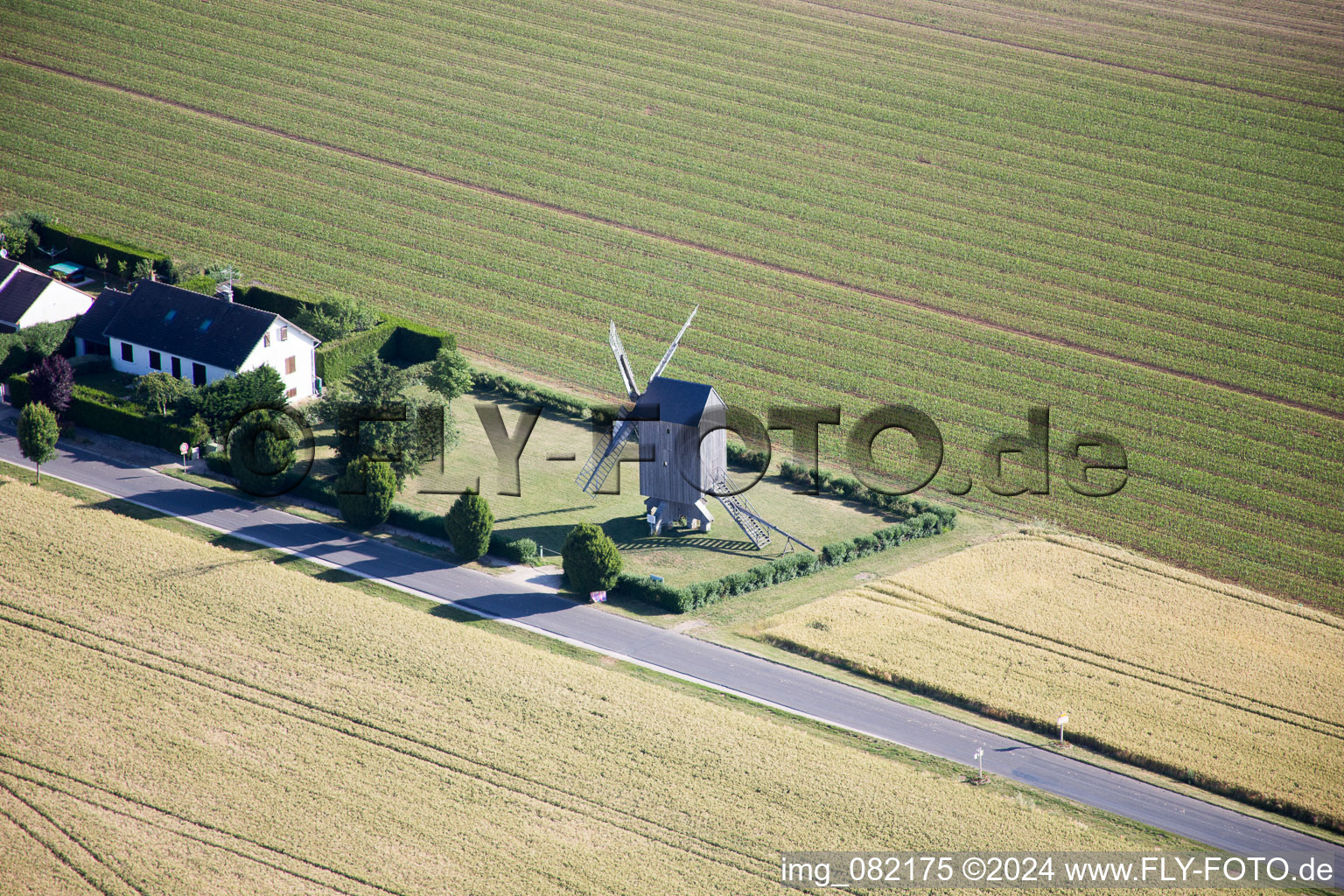 Aerial photograpy of Talcy in the state Loir et Cher, France