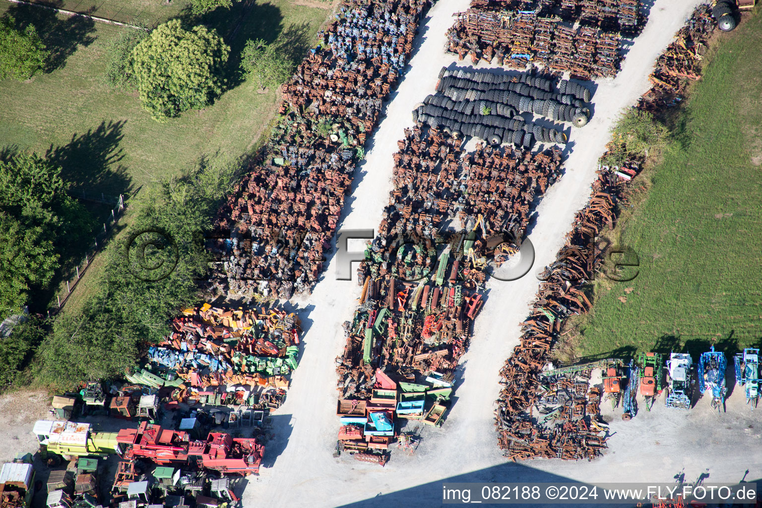 Drone image of Talcy in the state Loir et Cher, France