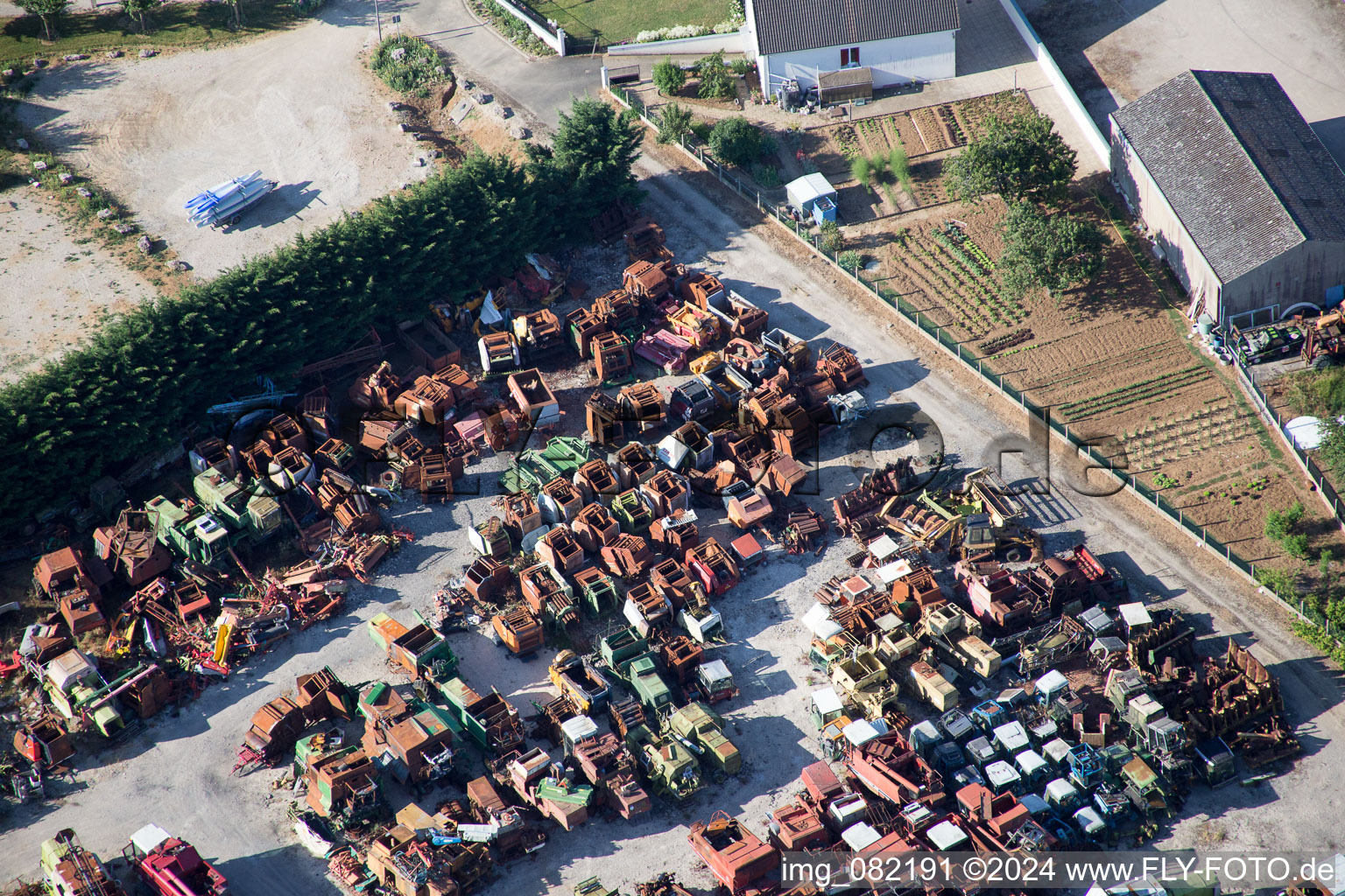 Talcy in the state Loir et Cher, France from a drone