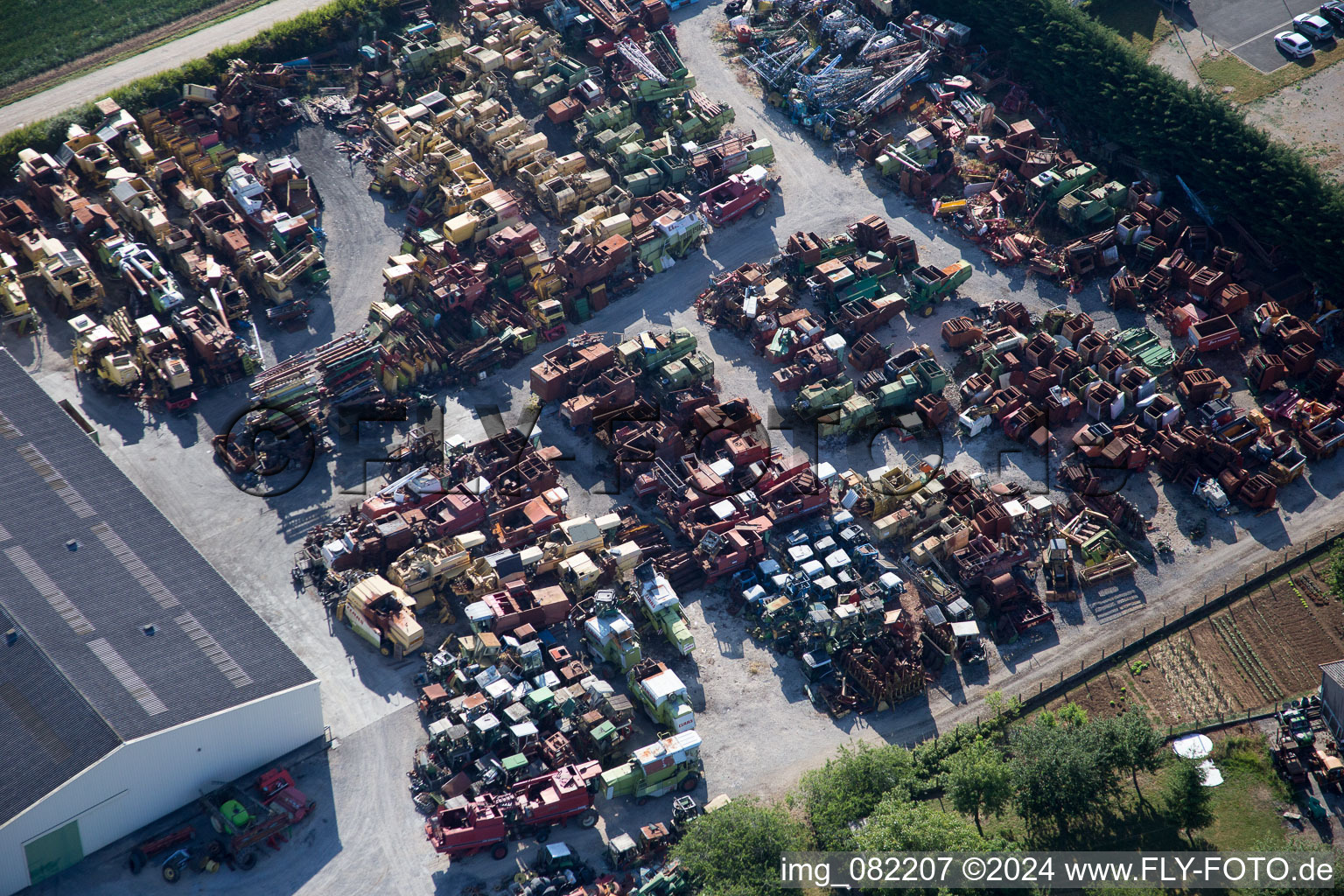 Talcy in the state Loir et Cher, France viewn from the air