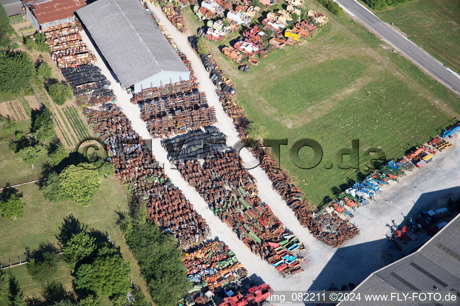 Talcy in the state Loir et Cher, France from a drone