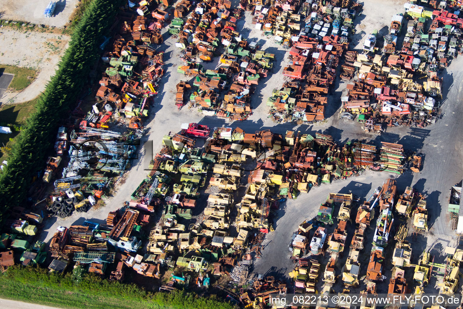 Aerial view of Talcy in the state Loir et Cher, France