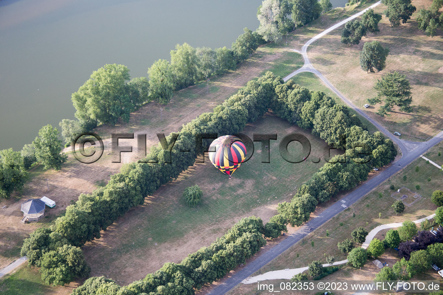 Drone image of Amboise in the state Indre et Loire, France