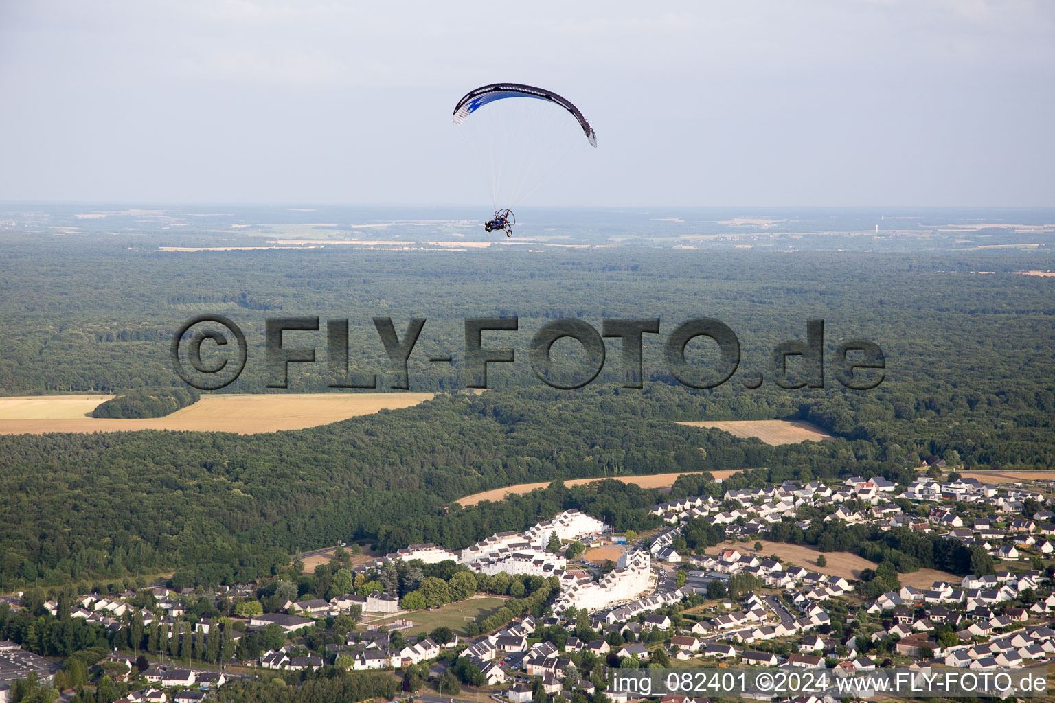 Amboise in the state Indre et Loire, France viewn from the air