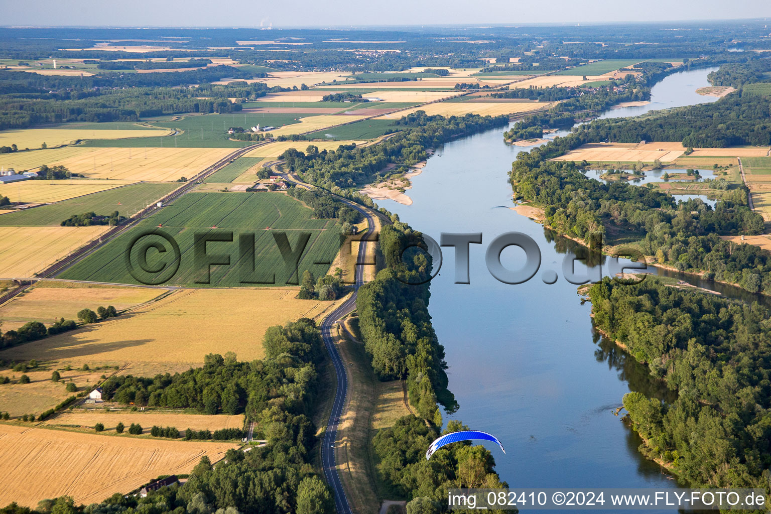 Loire in Cangey in the state Indre et Loire, France