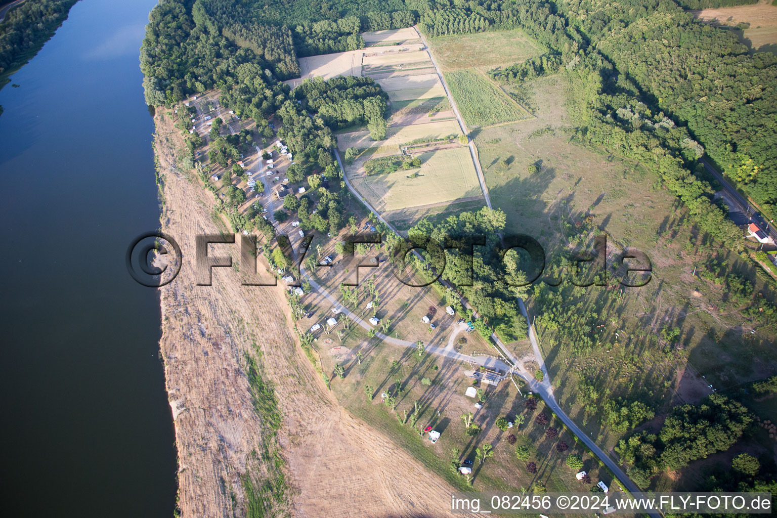 Aerial photograpy of Chaumont-sur-Loire in the state Loir et Cher, France