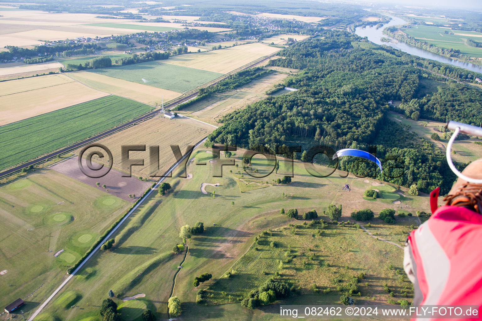 Aerial photograpy of Golf de la Carte in Chouzy-sur-Cisse in the state Loir et Cher, France