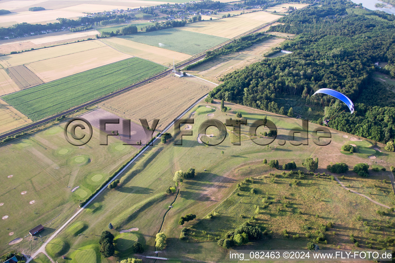 Oblique view of Golf de la Carte in Chouzy-sur-Cisse in the state Loir et Cher, France