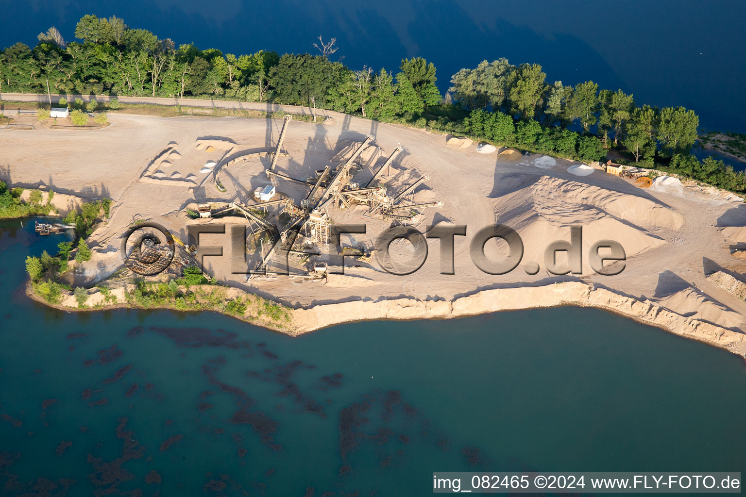 Aerial view of Chouzy-sur-Cisse in the state Loir et Cher, France