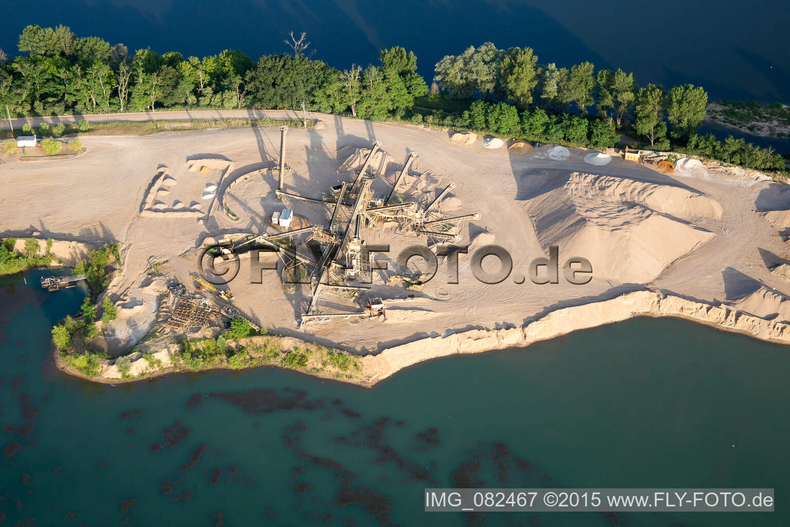 Aerial photograpy of Chouzy-sur-Cisse in the state Loir et Cher, France