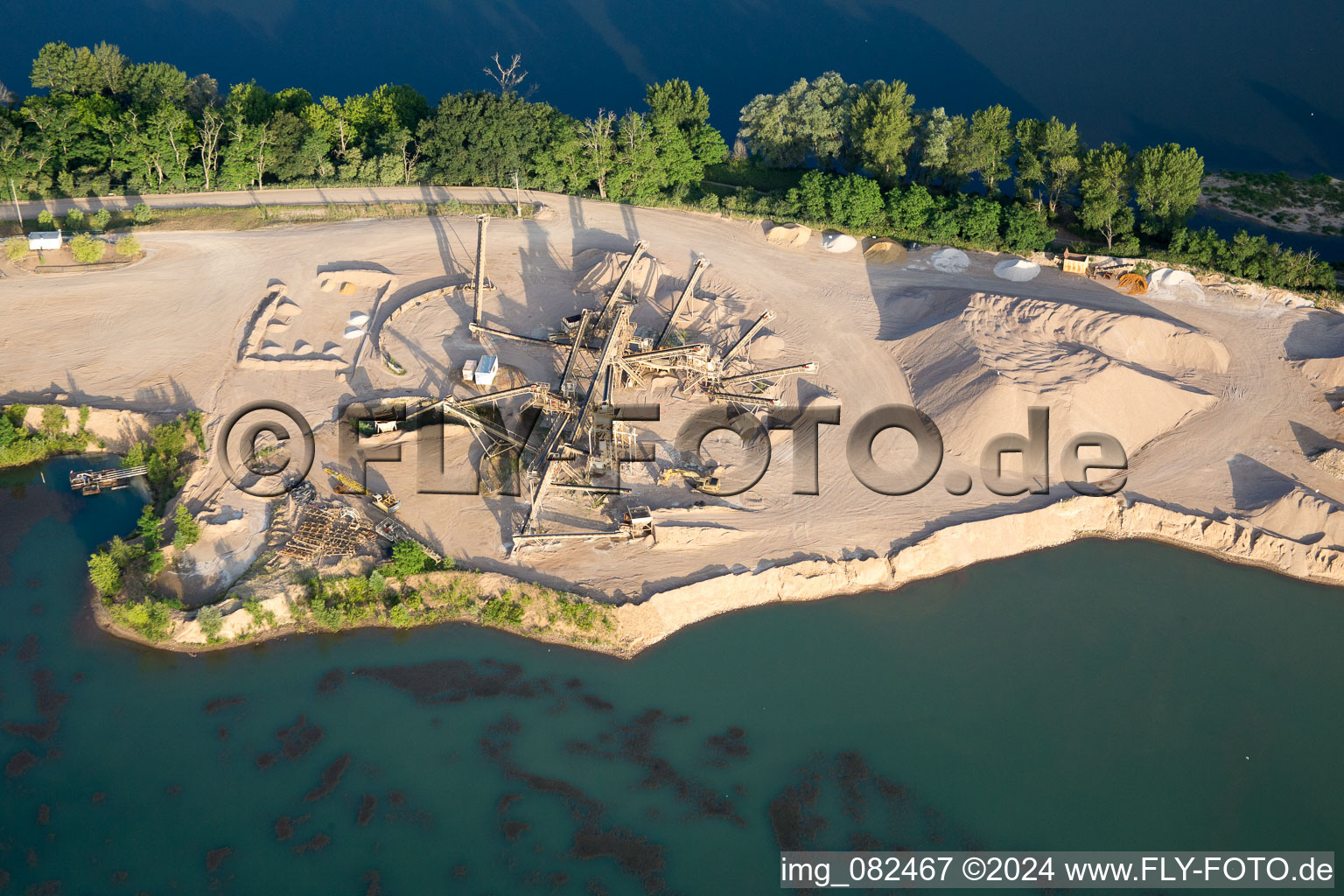 Aerial photograpy of Chouzy-sur-Cisse in the state Loir et Cher, France