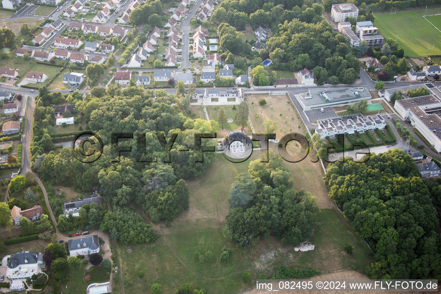 Blois in the state Loir et Cher, France out of the air