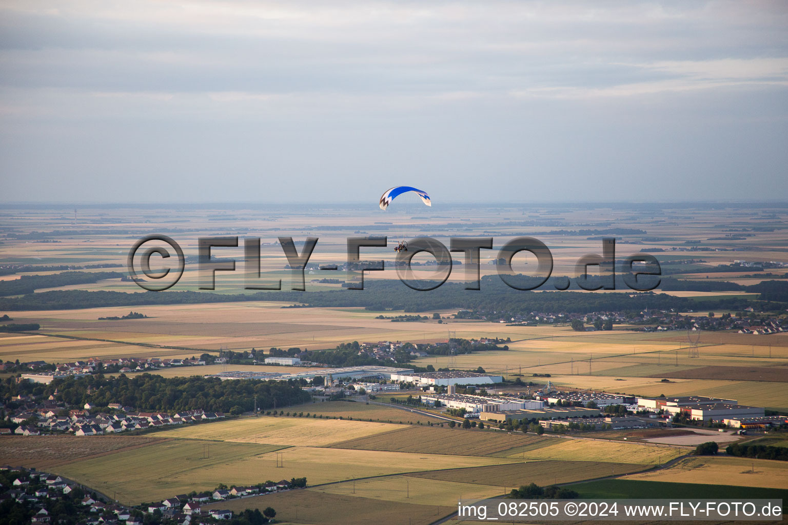 Aerial photograpy of Saint-Sulpice-de-Pommeray in the state Loir et Cher, France