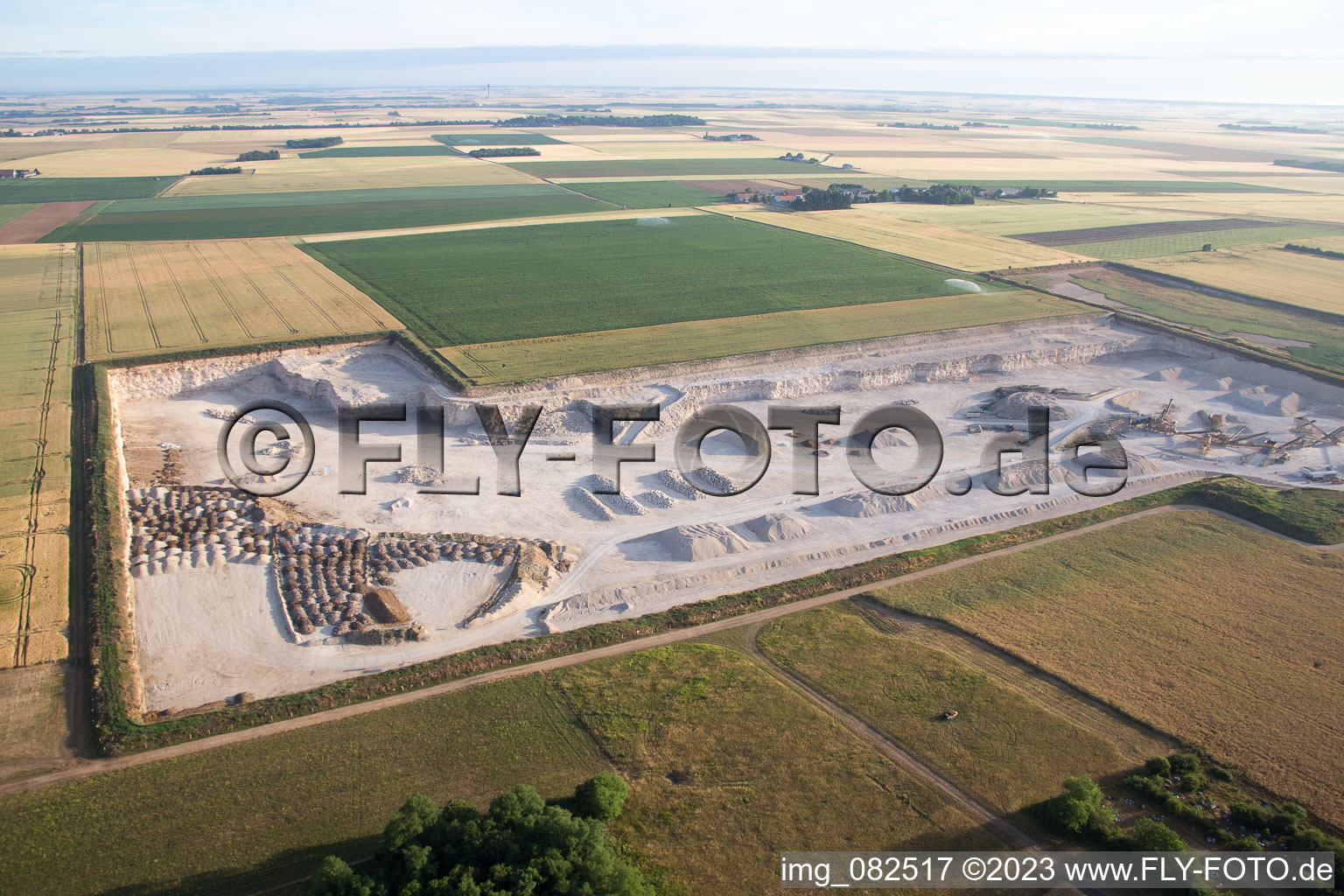 Aerial view of Mulsans in the state Loir et Cher, France